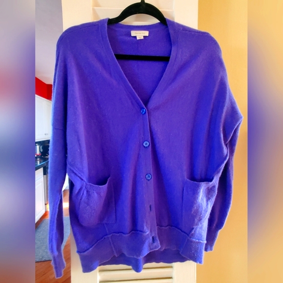 Garnet Hill cashmere cardigan - Picture 1 of 4